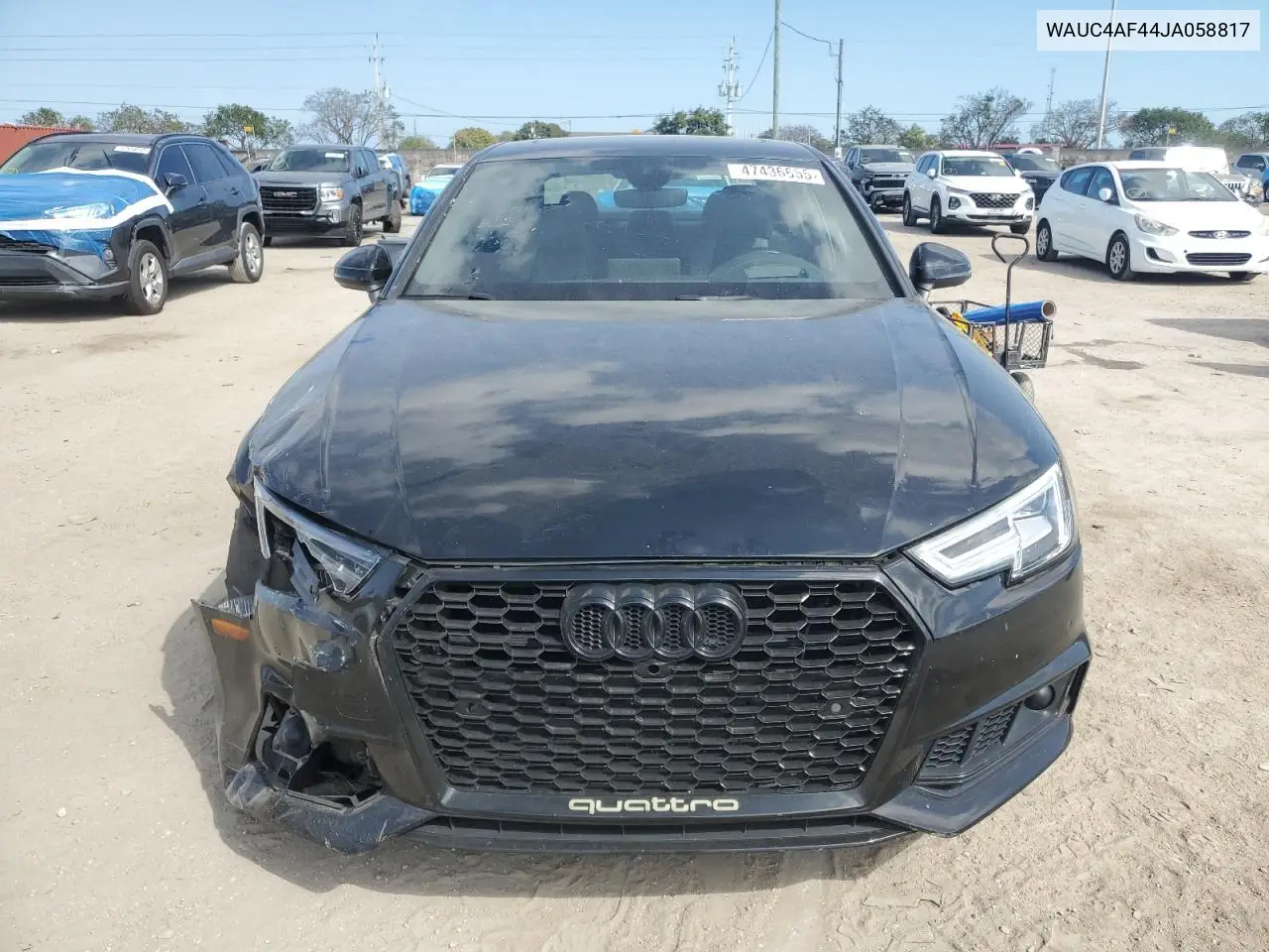 2018 Audi S4 Prestige VIN: WAUC4AF44JA058817 Lot: 47436655