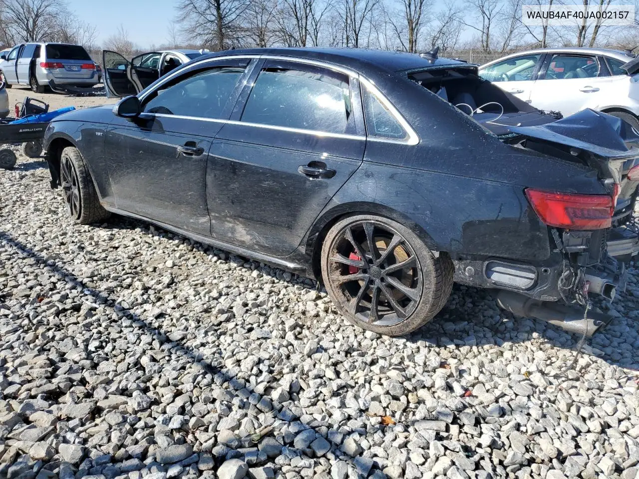 2018 Audi S4 Premium Plus VIN: WAUB4AF40JA002157 Lot: 50392055