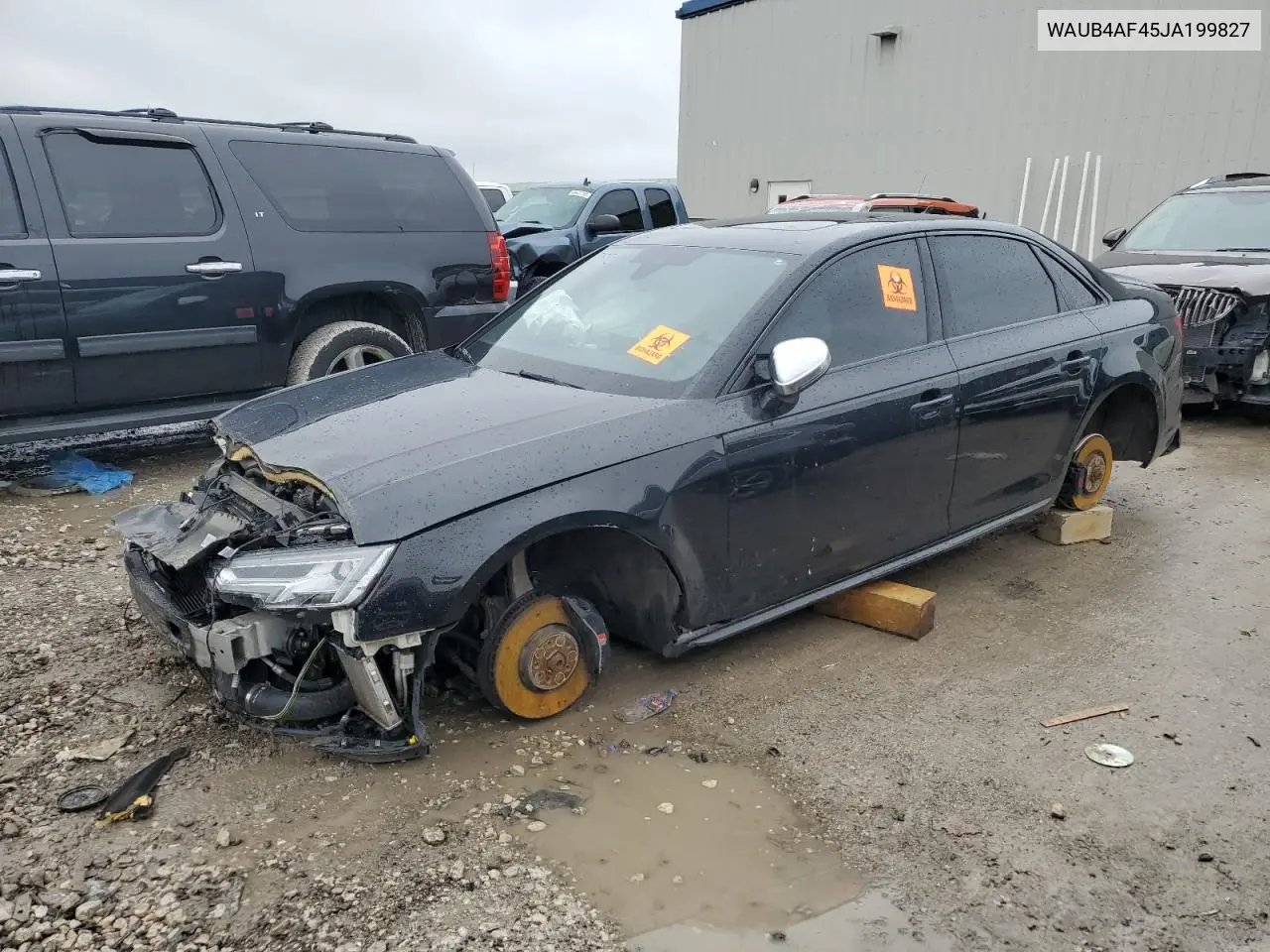 2018 Audi S4 Premium Plus VIN: WAUB4AF45JA199827 Lot: 54933295