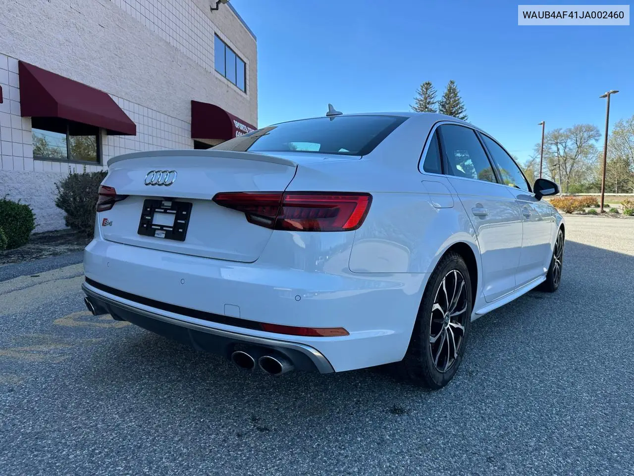 2018 Audi S4 Premium Plus VIN: WAUB4AF41JA002460 Lot: 55532785