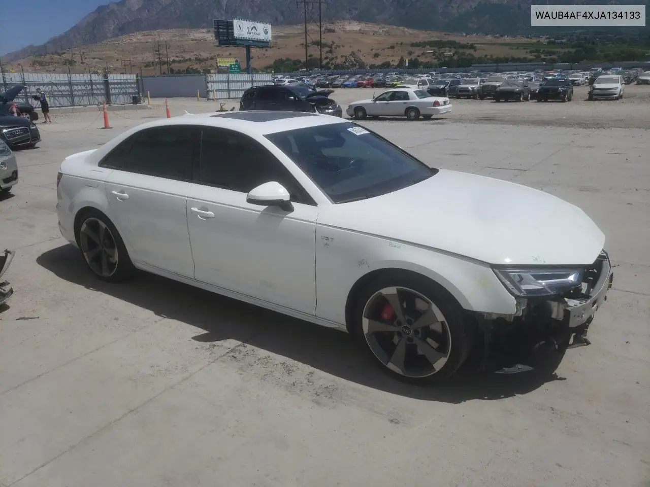 2018 Audi S4 Premium Plus VIN: WAUB4AF4XJA134133 Lot: 60628745