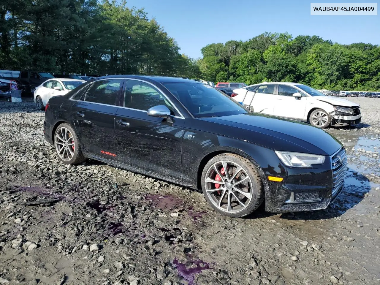 2018 Audi S4 Premium Plus VIN: WAUB4AF45JA004499 Lot: 61510335