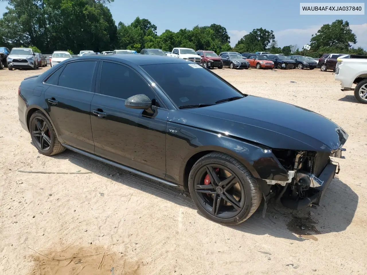 2018 Audi S4 Premium Plus VIN: WAUB4AF4XJA037840 Lot: 61547735
