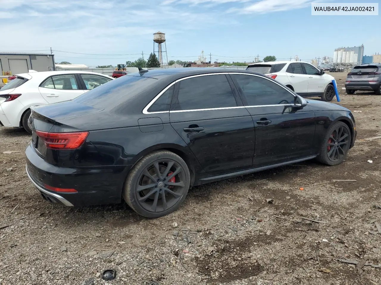 2018 Audi S4 Premium Plus VIN: WAUB4AF42JA002421 Lot: 61956635