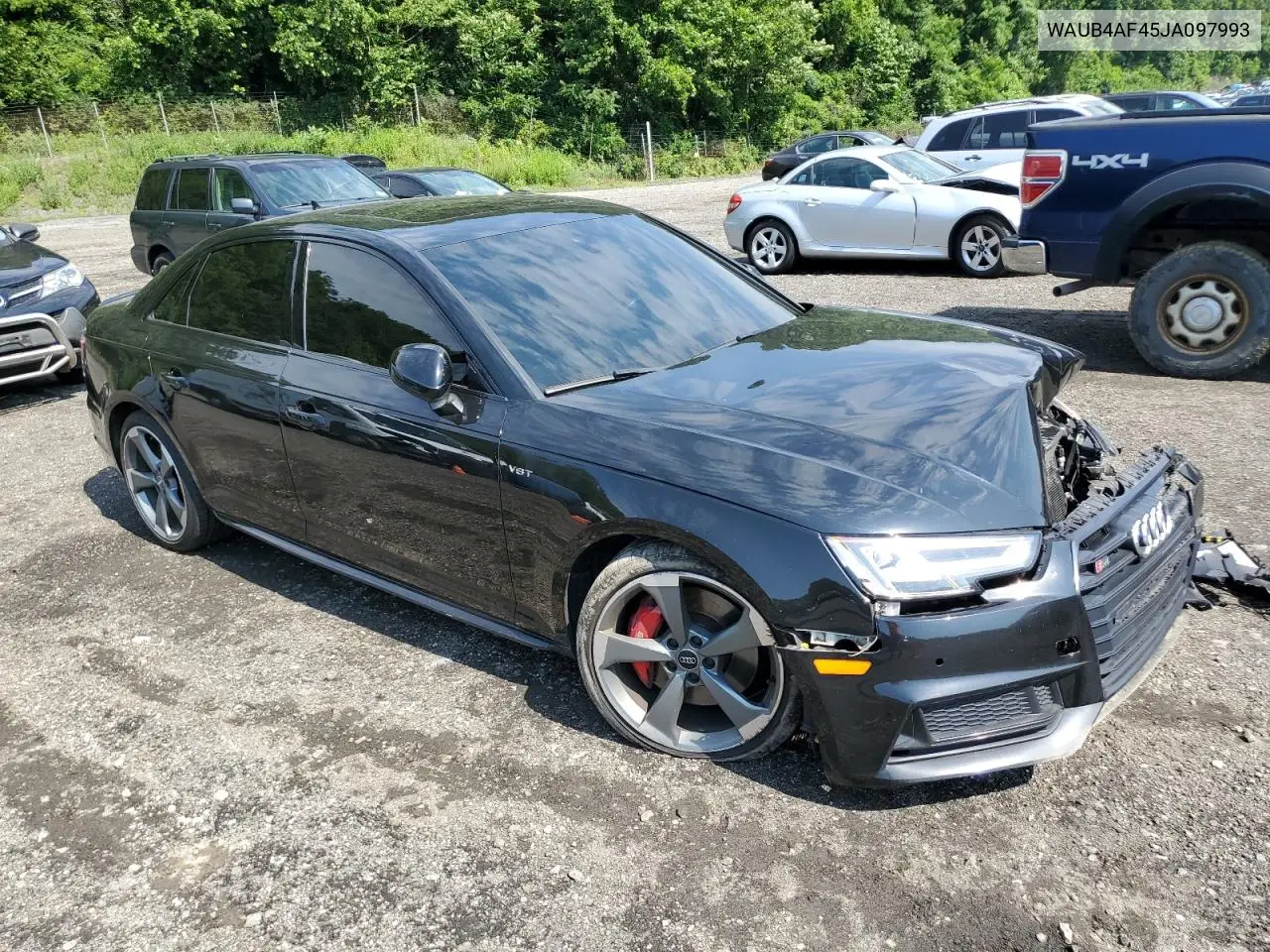 2018 Audi S4 Premium Plus VIN: WAUB4AF45JA097993 Lot: 62834355