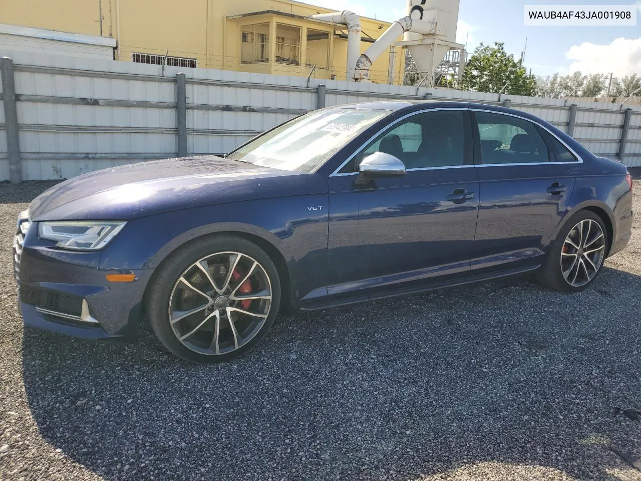 2018 Audi S4 Premium Plus VIN: WAUB4AF43JA001908 Lot: 65942994