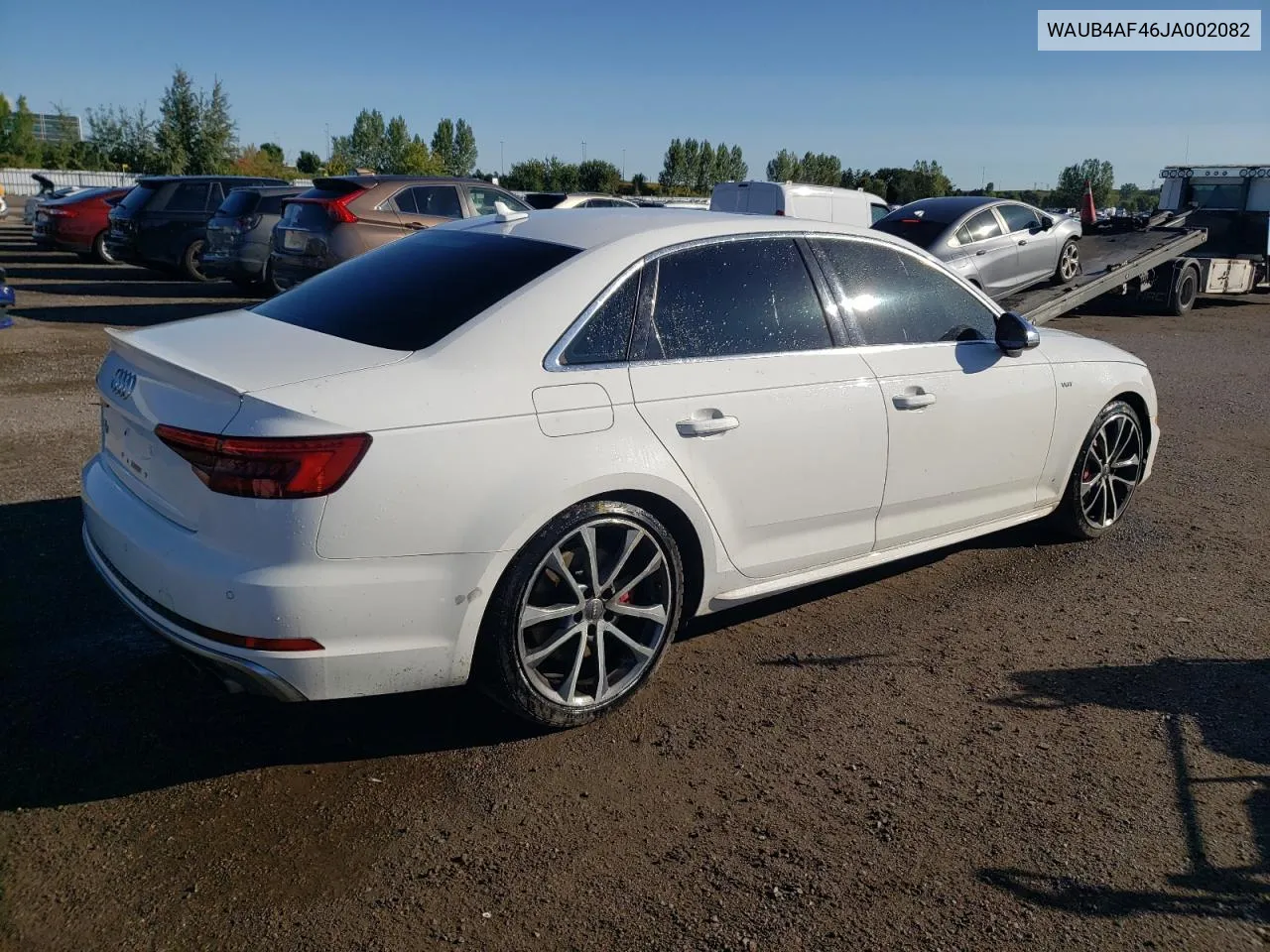 2018 Audi S4 Premium Plus VIN: WAUB4AF46JA002082 Lot: 70480114
