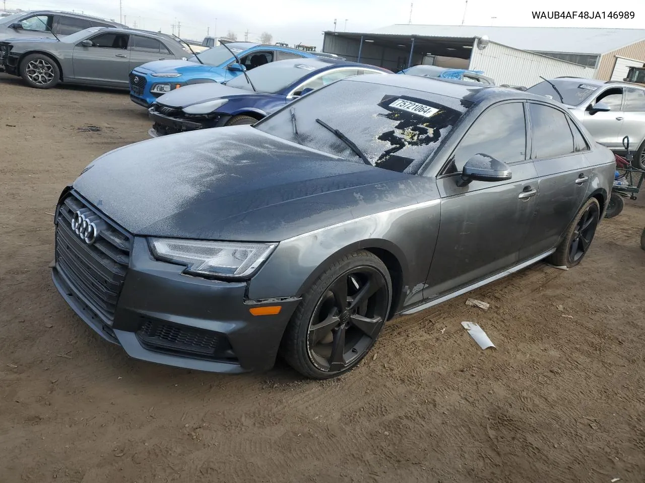 2018 Audi S4 Premium Plus VIN: WAUB4AF48JA146989 Lot: 75721064