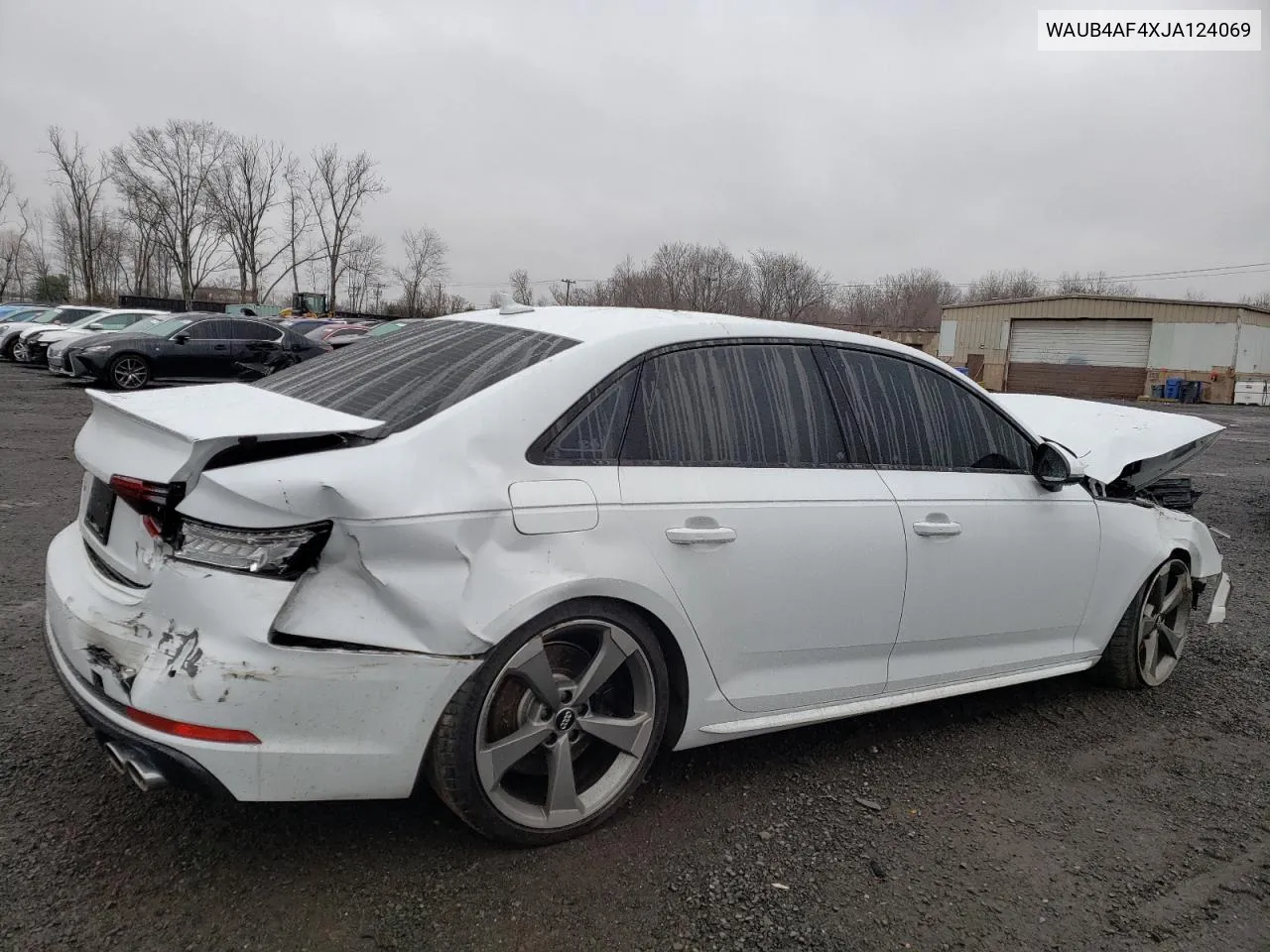 2018 Audi S4 Premium Plus VIN: WAUB4AF4XJA124069 Lot: 87669205