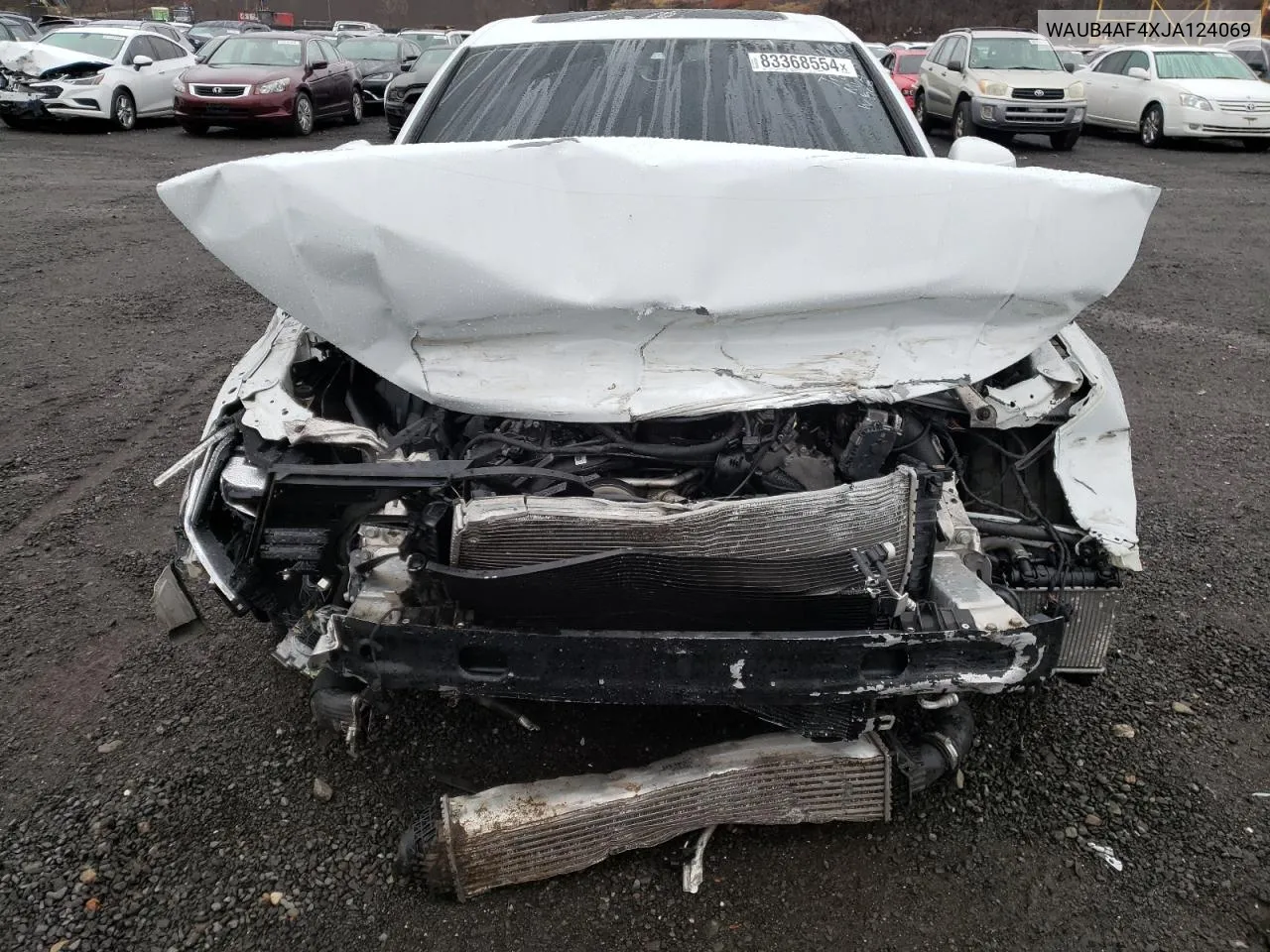 2018 Audi S4 Premium Plus VIN: WAUB4AF4XJA124069 Lot: 87669205