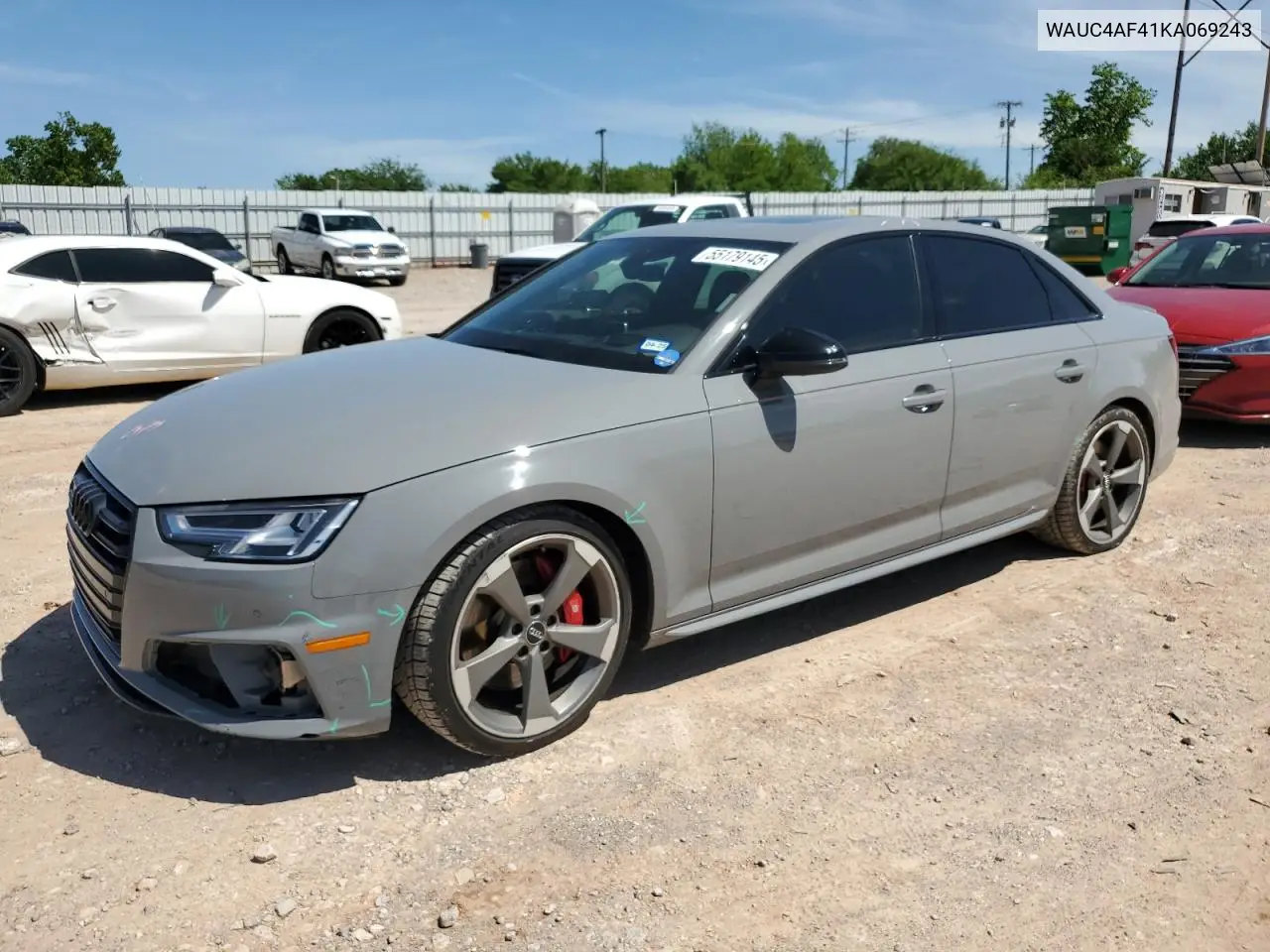 2019 Audi S4 Prestige VIN: WAUC4AF41KA069243 Lot: 55179145