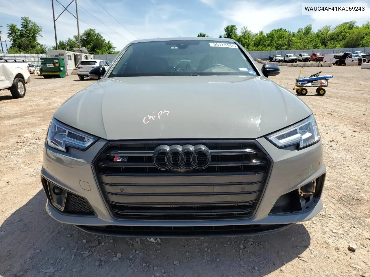 2019 Audi S4 Prestige VIN: WAUC4AF41KA069243 Lot: 55179145