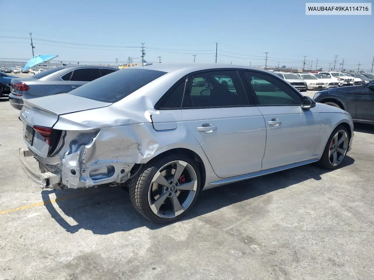 2019 Audi S4 Premium Plus VIN: WAUB4AF49KA114716 Lot: 55757715