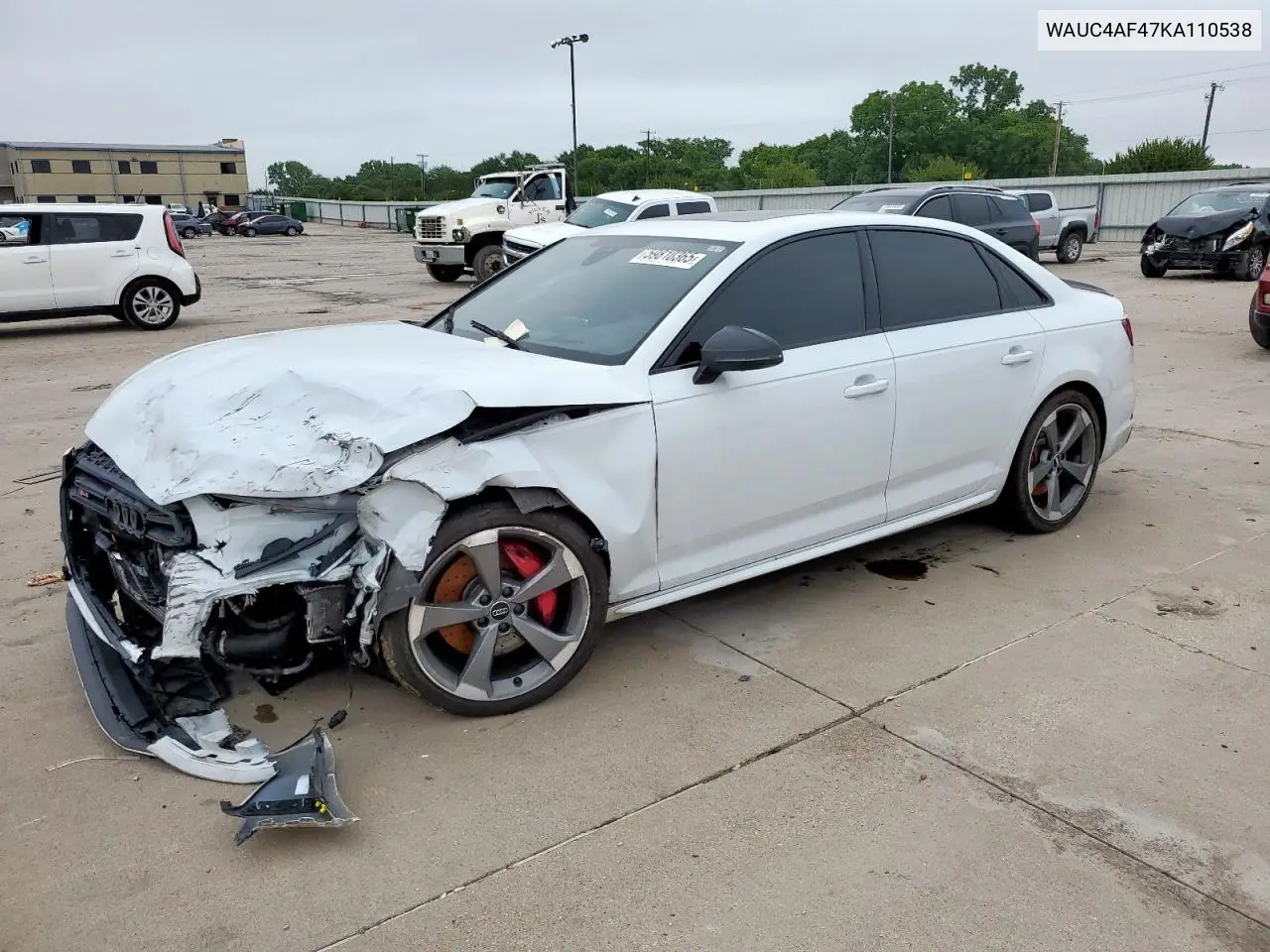 2019 Audi S4 Prestige VIN: WAUC4AF47KA110538 Lot: 59810365