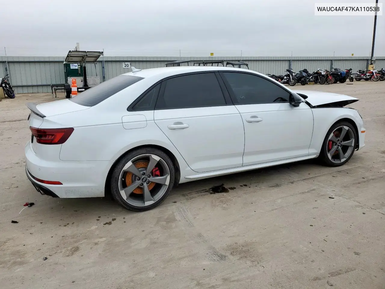 2019 Audi S4 Prestige VIN: WAUC4AF47KA110538 Lot: 59810365