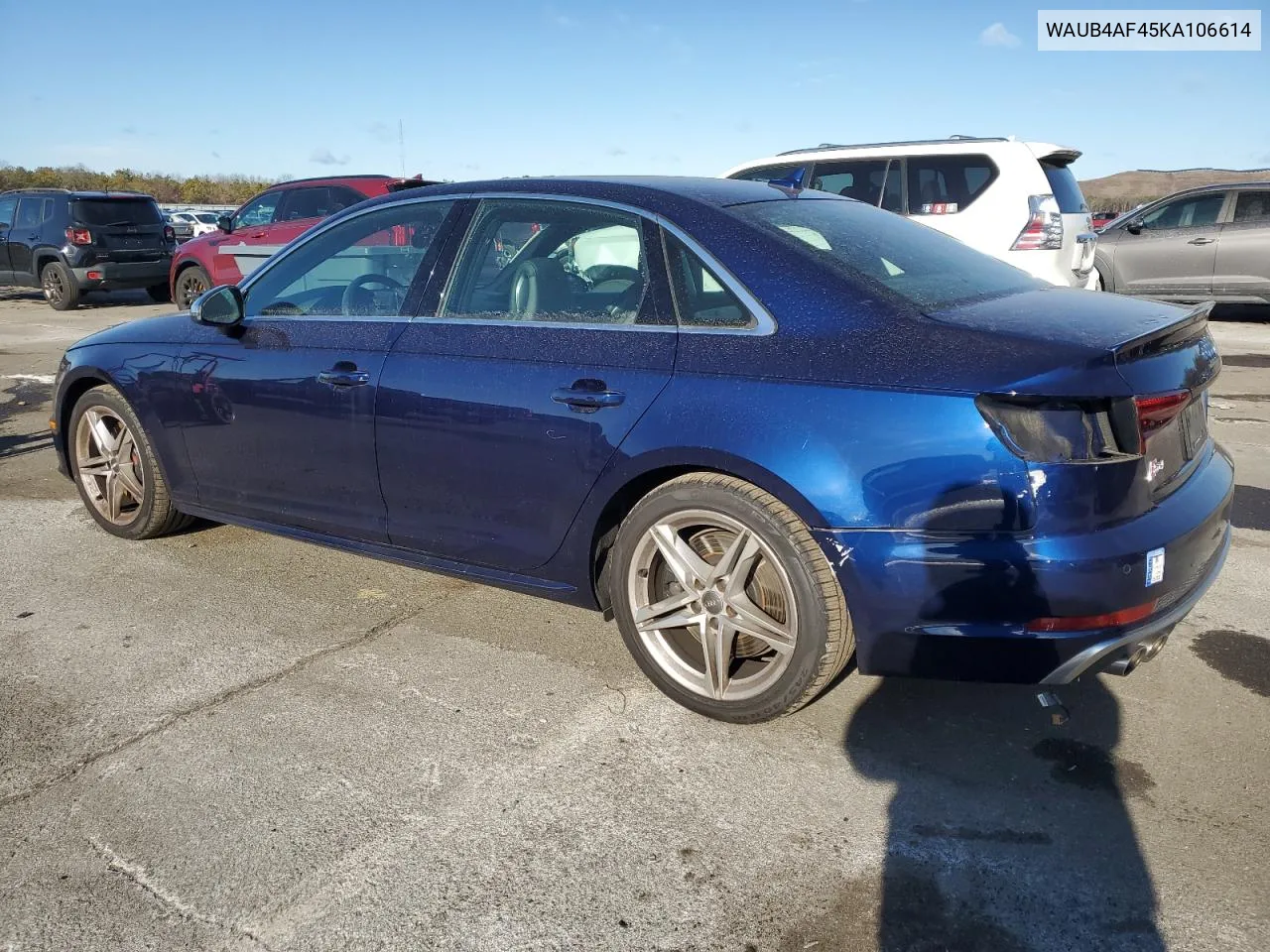 2019 Audi S4 Premium Plus VIN: WAUB4AF45KA106614 Lot: 85438034