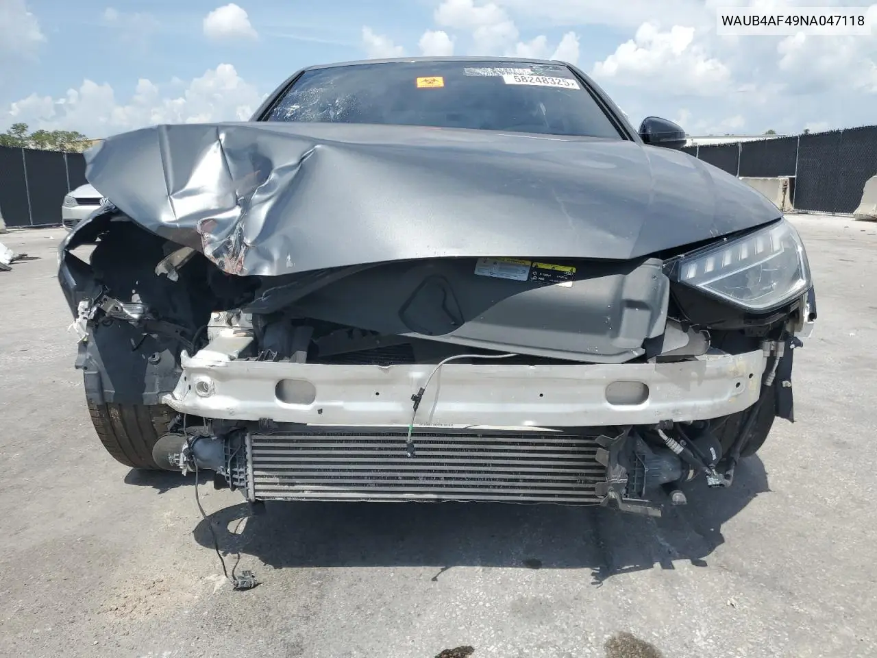 2022 Audi S4 Premium Plus VIN: WAUB4AF49NA047118 Lot: 58248325