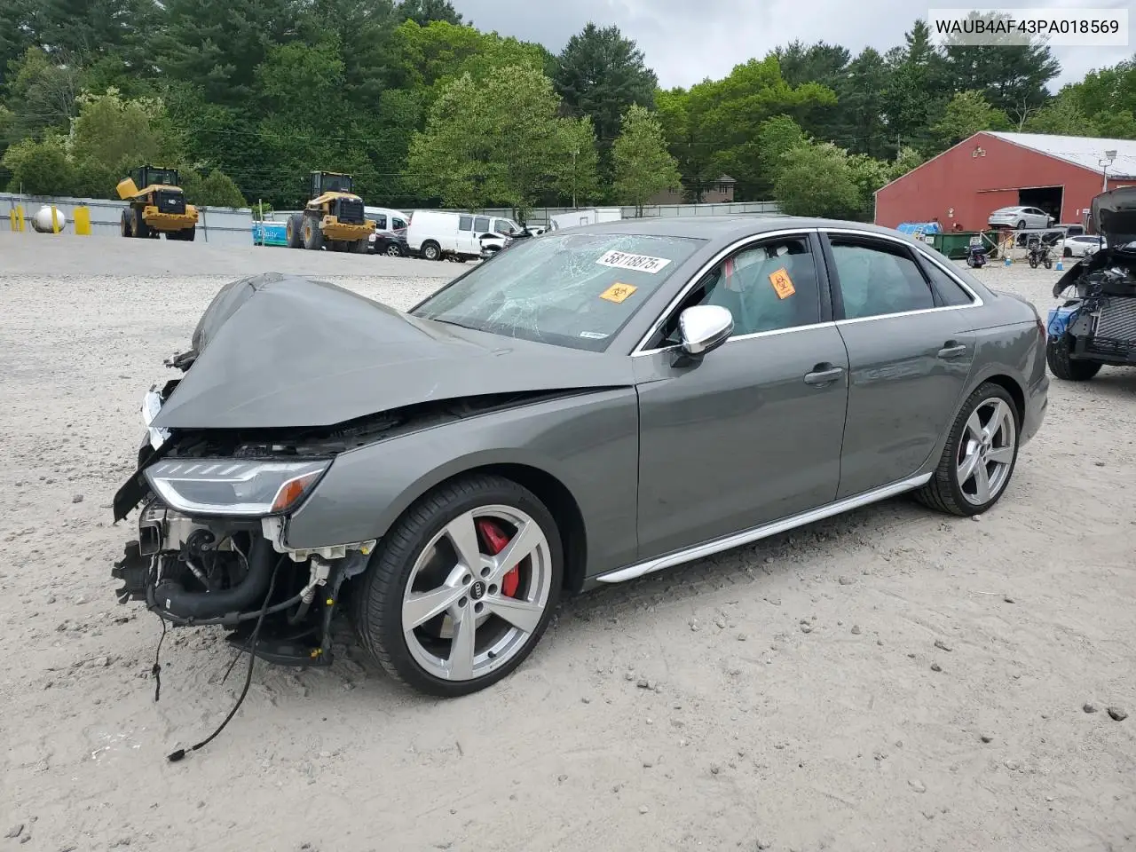 2023 Audi S4 Premium Plus VIN: WAUB4AF43PA018569 Lot: 58118875