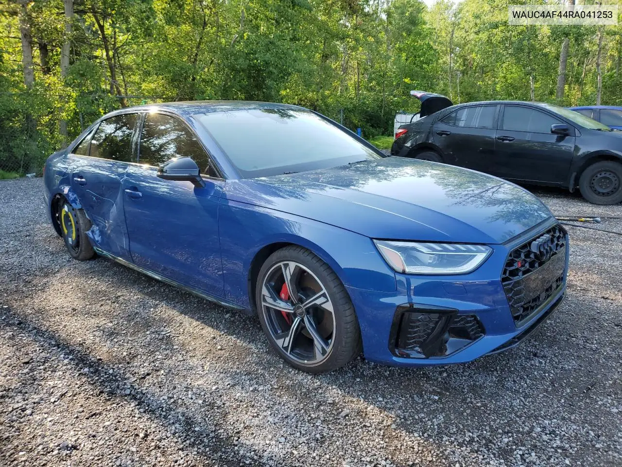 2024 Audi S4 Prestige VIN: WAUC4AF44RA041253 Lot: 63085465