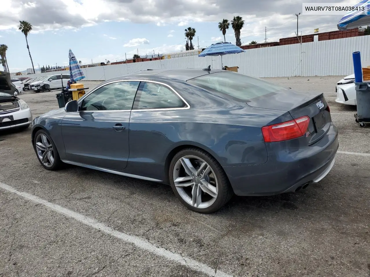 2008 Audi S5 Quattro VIN: WAURV78T08A038413 Lot: 56785275