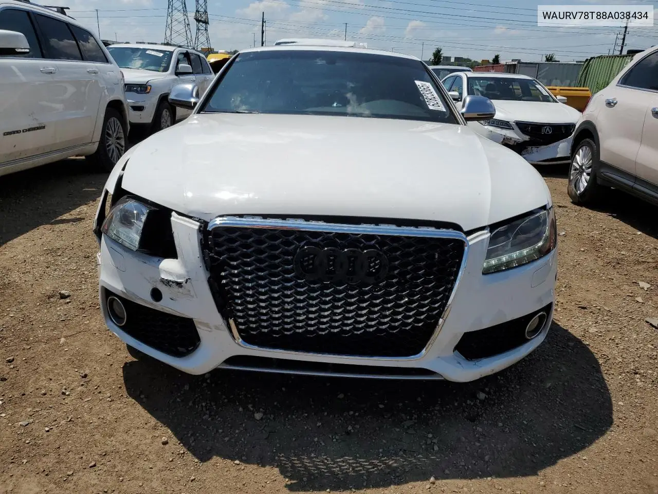 2008 Audi S5 Quattro VIN: WAURV78T88A038434 Lot: 62823365