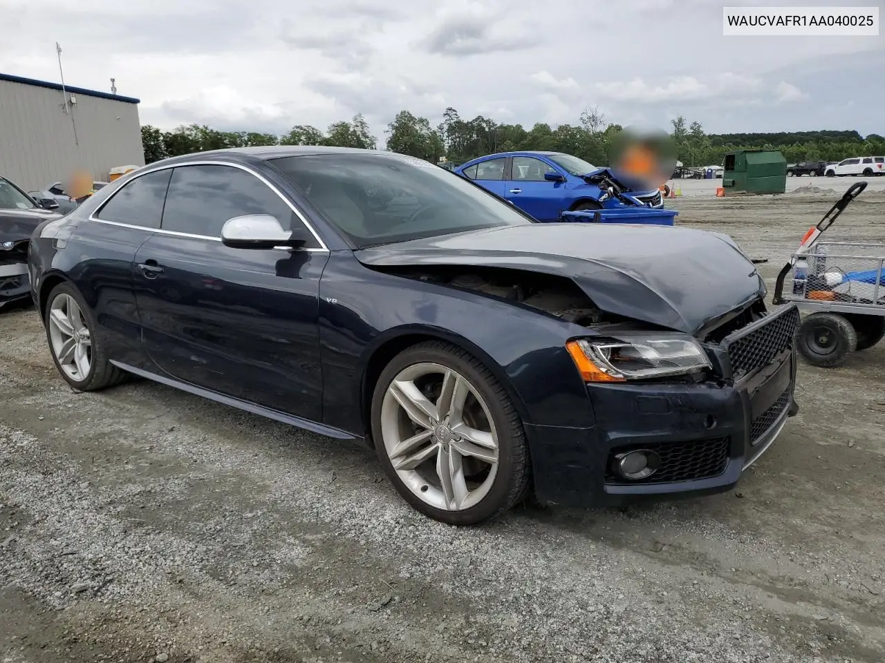 2010 Audi S5 Premium Plus VIN: WAUCVAFR1AA040025 Lot: 58658575