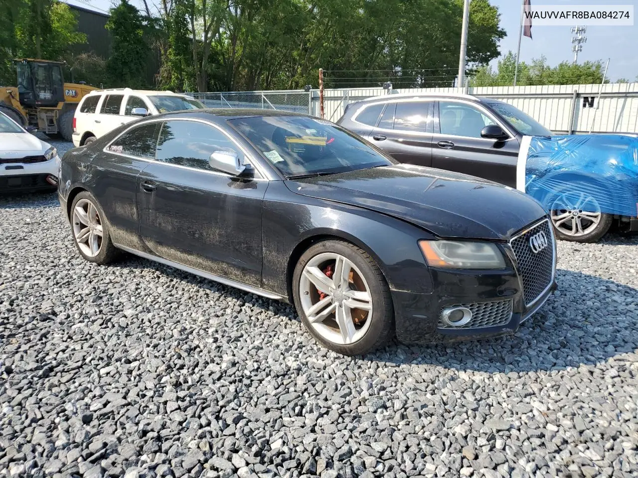 2011 Audi S5 Prestige VIN: WAUVVAFR8BA084274 Lot: 59582985