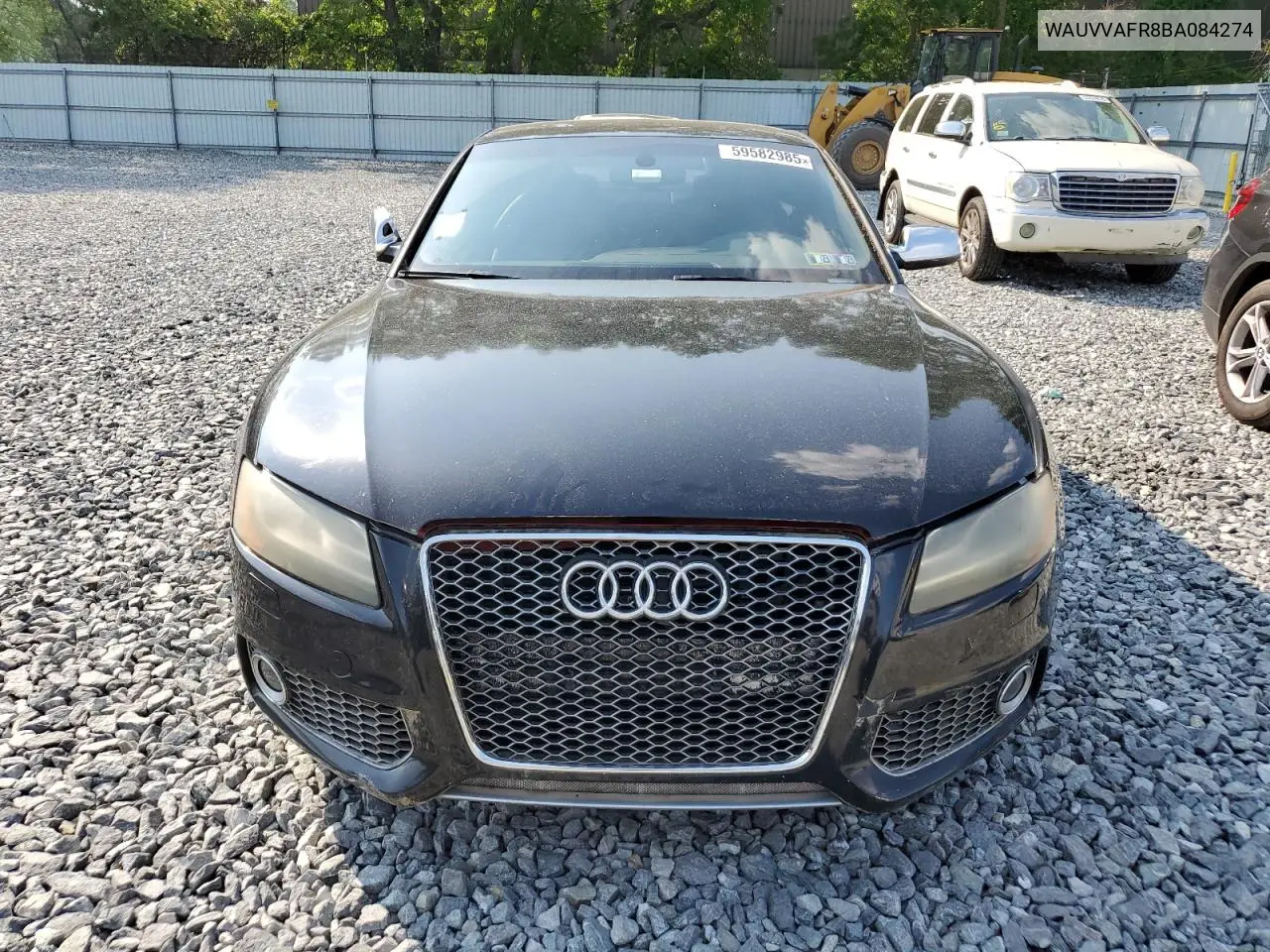 2011 Audi S5 Prestige VIN: WAUVVAFR8BA084274 Lot: 59582985