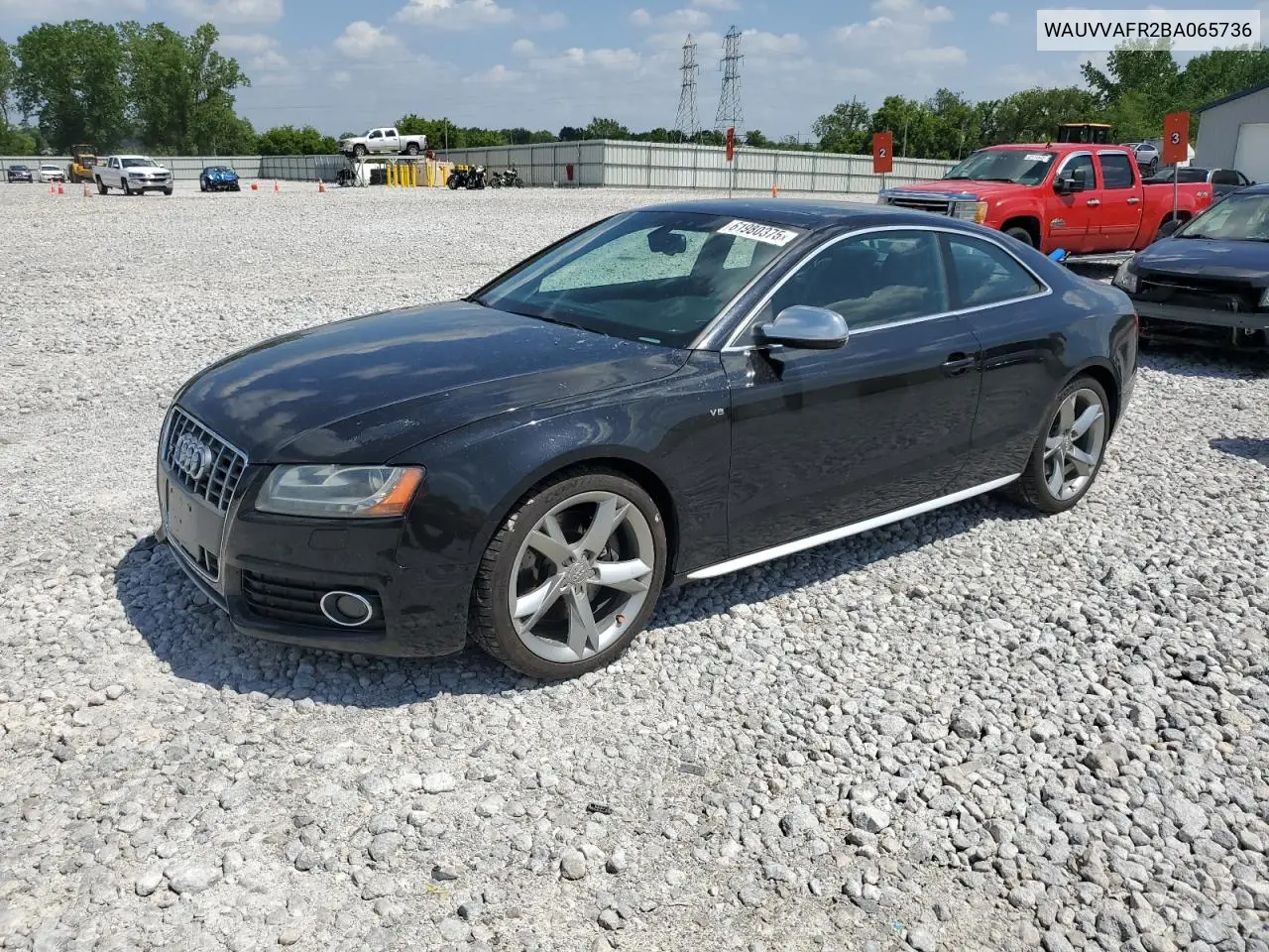 2011 Audi S5 Prestige VIN: WAUVVAFR2BA065736 Lot: 61980375