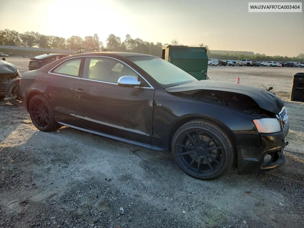 2012 Audi S5 Prestige VIN: WAU3VAFR7CA003404 Lot: 62650805