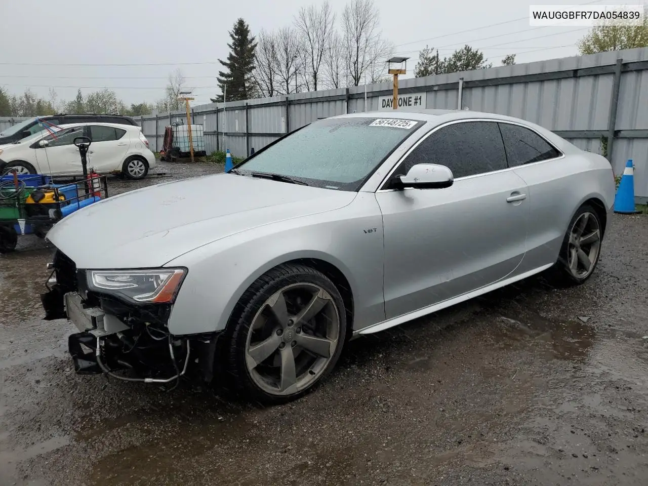 2013 Audi S5 VIN: WAUGGBFR7DA054839 Lot: 56148725