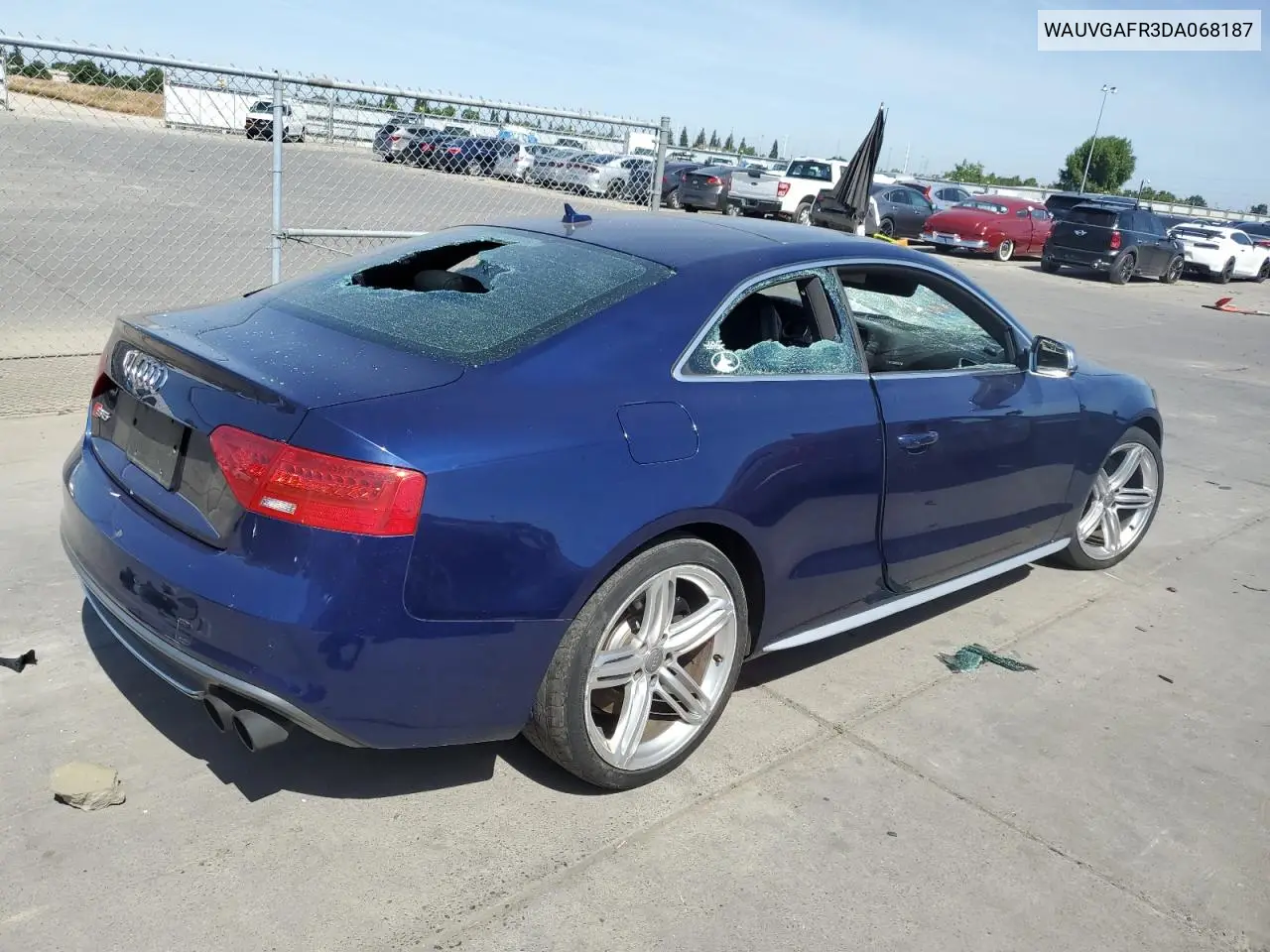 2013 Audi S5 Prestige VIN: WAUVGAFR3DA068187 Lot: 57087365