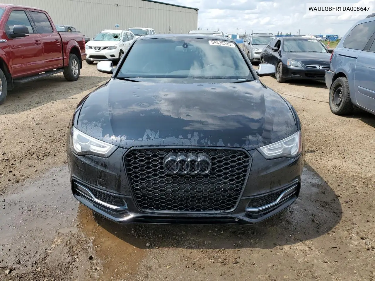 2013 Audi S5 Premium VIN: WAULGBFR1DA008647 Lot: 59538245