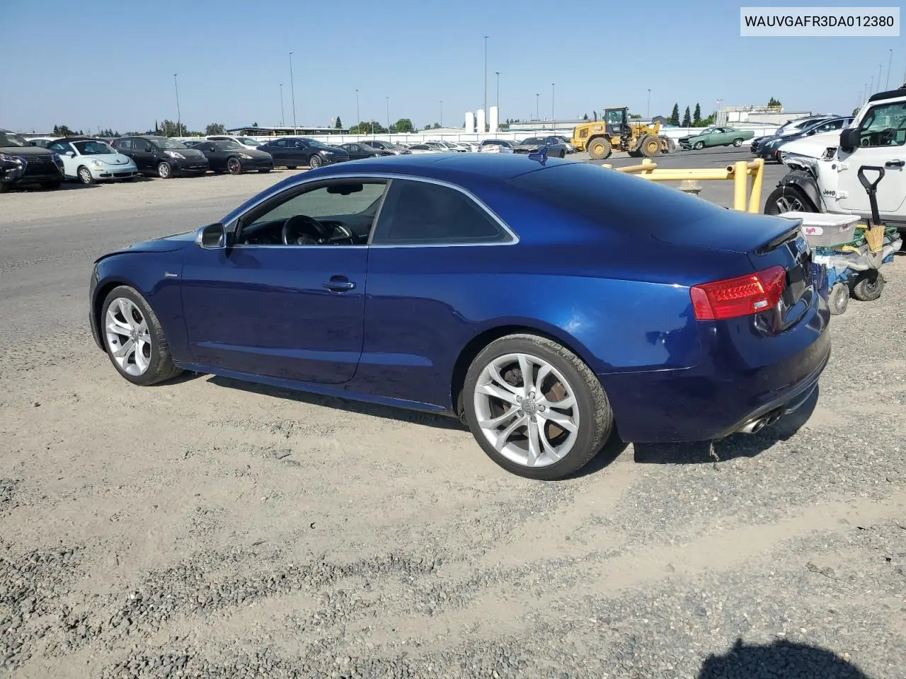 2013 Audi S5 Prestige VIN: WAUVGAFR3DA012380 Lot: 60240095
