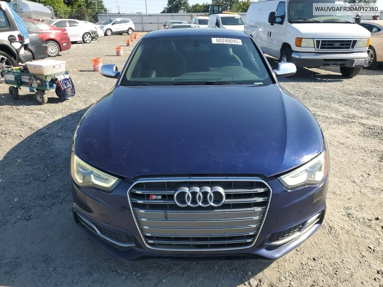 2013 Audi S5 Prestige VIN: WAUVGAFR3DA012380 Lot: 60240095