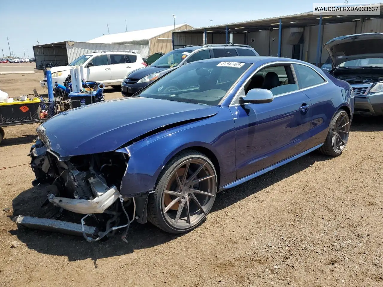 2013 Audi S5 Premium Plus VIN: WAUCGAFRXDA033637 Lot: 61643485