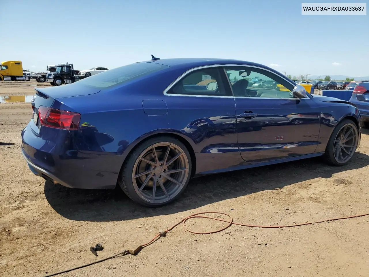 2013 Audi S5 Premium Plus VIN: WAUCGAFRXDA033637 Lot: 61643485