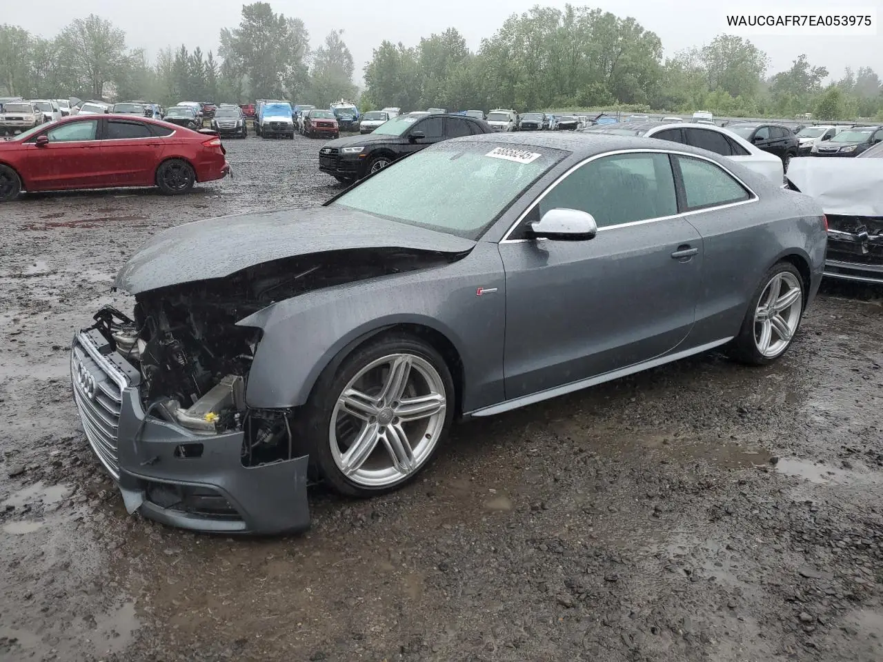 2014 Audi S5 Premium Plus VIN: WAUCGAFR7EA053975 Lot: 58858245