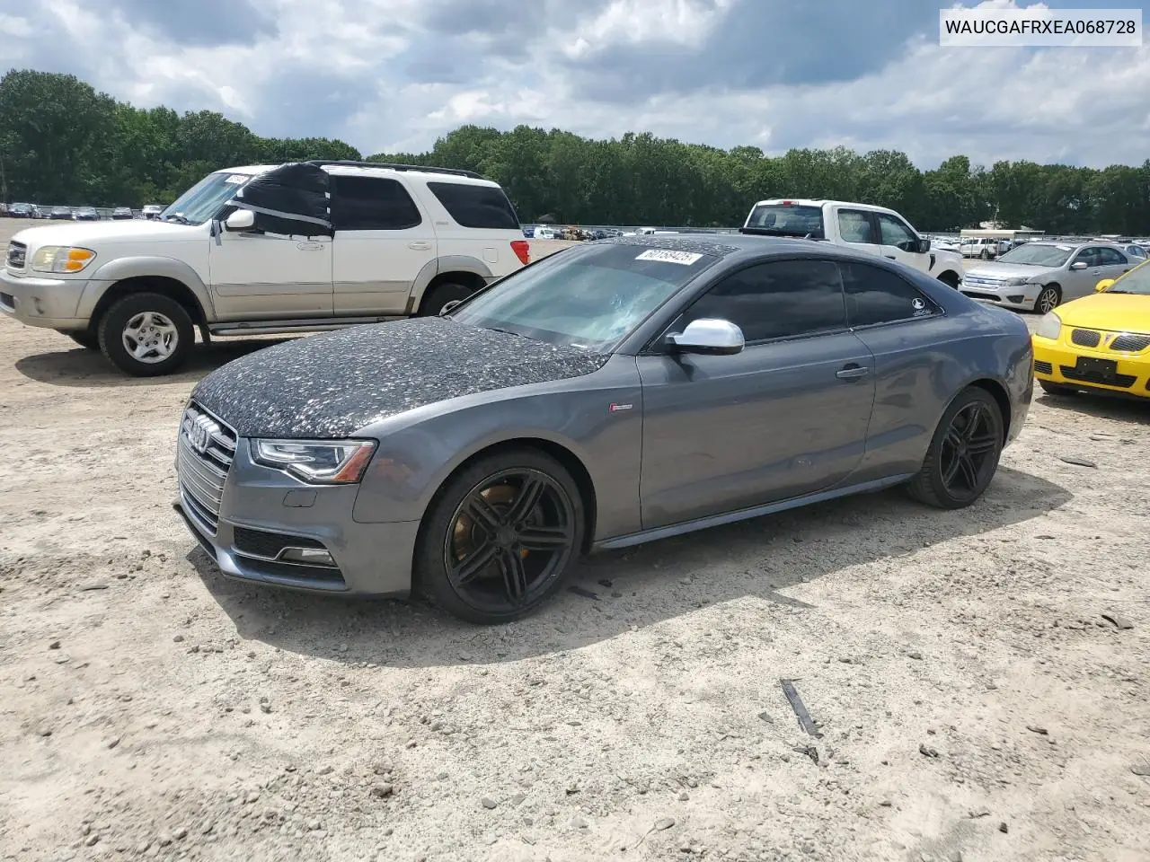 2014 Audi S5 Premium Plus VIN: WAUCGAFRXEA068728 Lot: 60158425