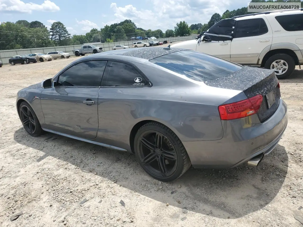 2014 Audi S5 Premium Plus VIN: WAUCGAFRXEA068728 Lot: 60158425