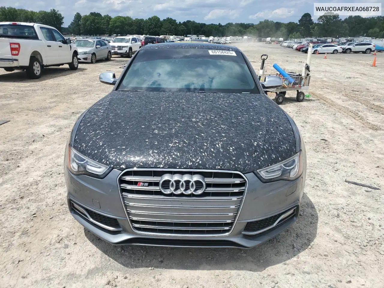 2014 Audi S5 Premium Plus VIN: WAUCGAFRXEA068728 Lot: 60158425