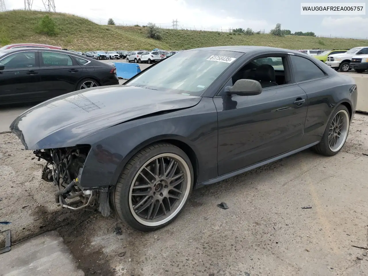 2014 Audi S5 Premium Plus VIN: WAUGGAFR2EA006757 Lot: 61758435
