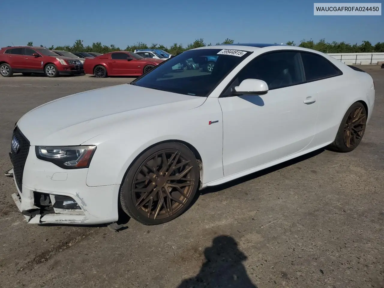 2015 Audi S5 Premium Plus VIN: WAUCGAFR0FA024450 Lot: 59944915