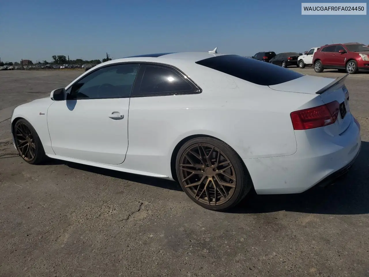 2015 Audi S5 Premium Plus VIN: WAUCGAFR0FA024450 Lot: 59944915