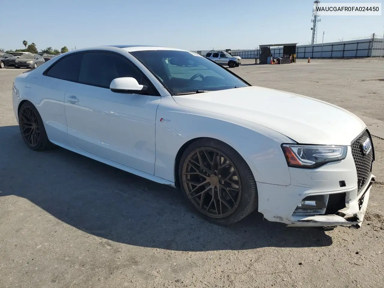 2015 Audi S5 Premium Plus VIN: WAUCGAFR0FA024450 Lot: 59944915