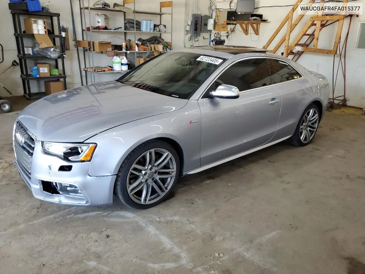 2015 Audi S5 Premium Plus VIN: WAUCGAFR4FA015377 Lot: 62723405