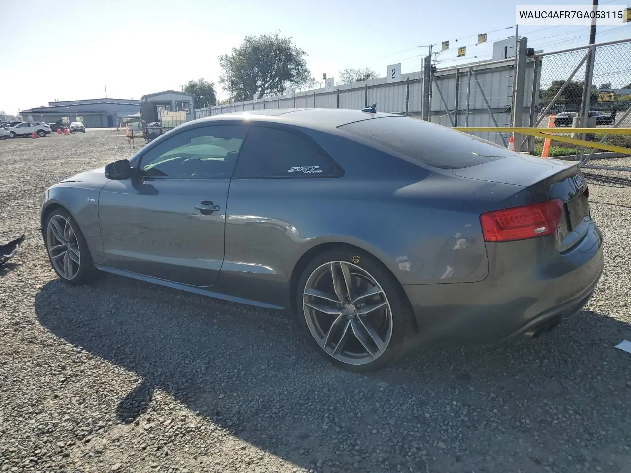 2016 Audi S5 Premium Plus VIN: WAUC4AFR7GA053115 Lot: 56554315
