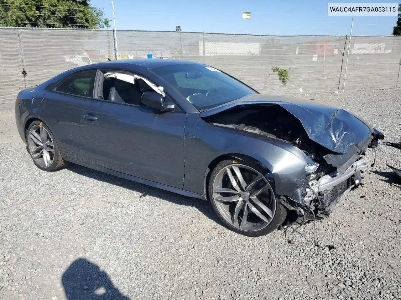 2016 Audi S5 Premium Plus VIN: WAUC4AFR7GA053115 Lot: 56554315