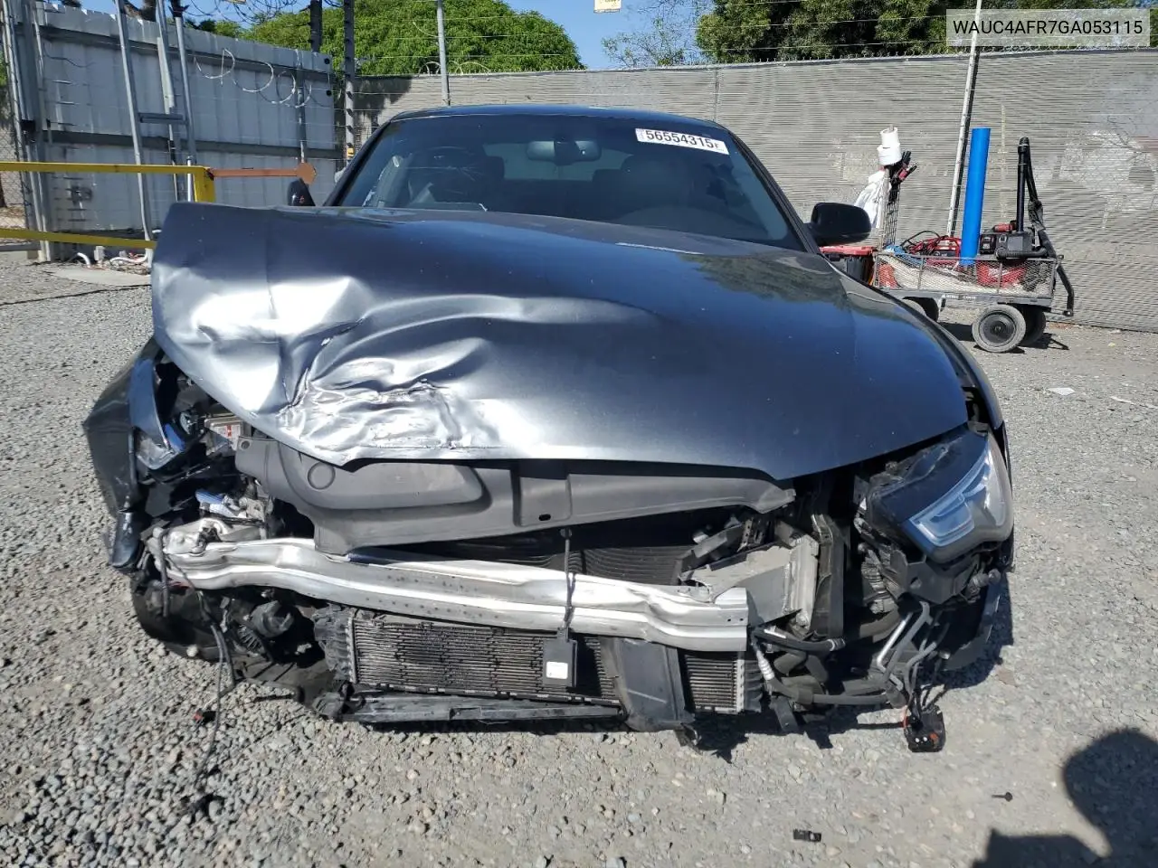 2016 Audi S5 Premium Plus VIN: WAUC4AFR7GA053115 Lot: 56554315