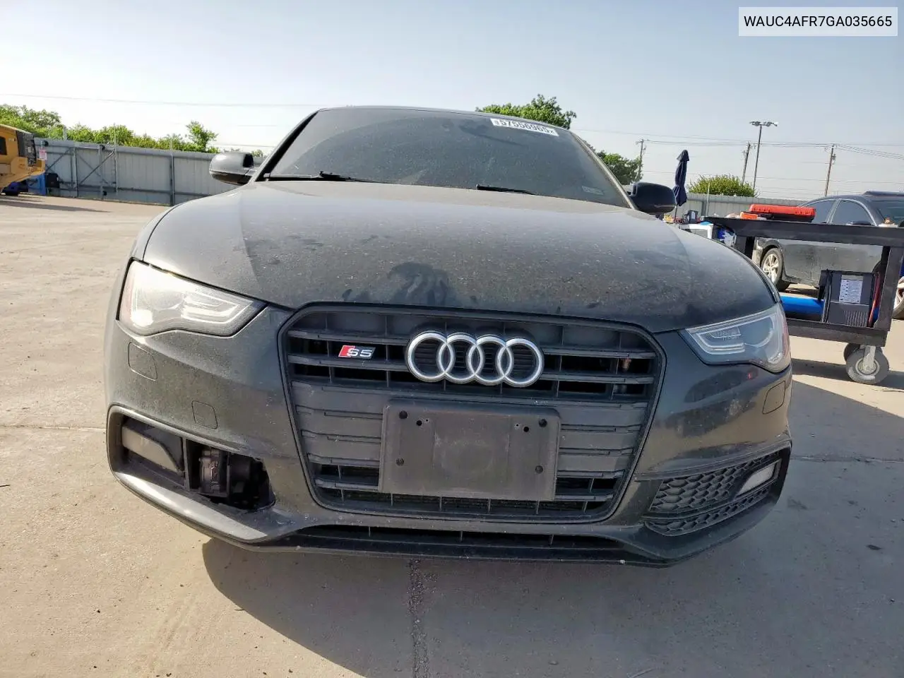 2016 Audi S5 Premium Plus VIN: WAUC4AFR7GA035665 Lot: 57556965